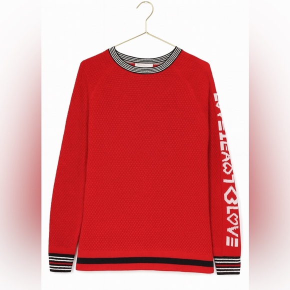 Ellen Degeneres "Love" Red Sweatshirt Women's Medium. Excellent condition - Picture 1 of 2
